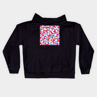 Watercolor hearts Kids Hoodie